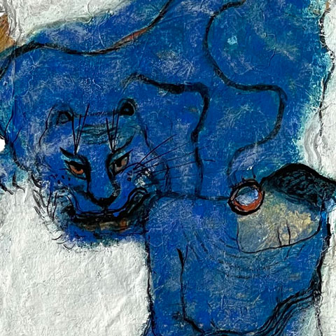 Tiger In Blue